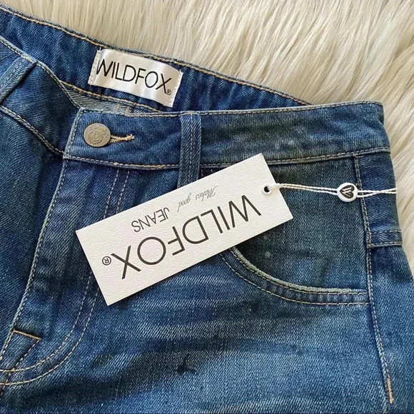 WILDFOX Baggy Crop Jean NWT - Picture 7 of 8